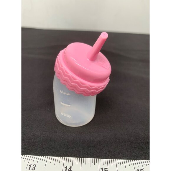 Hasbro Baby Alive Replacement Bottle Angle Neck Flat Nipple 3.5" Doll Bottle - Picture 1 of 3